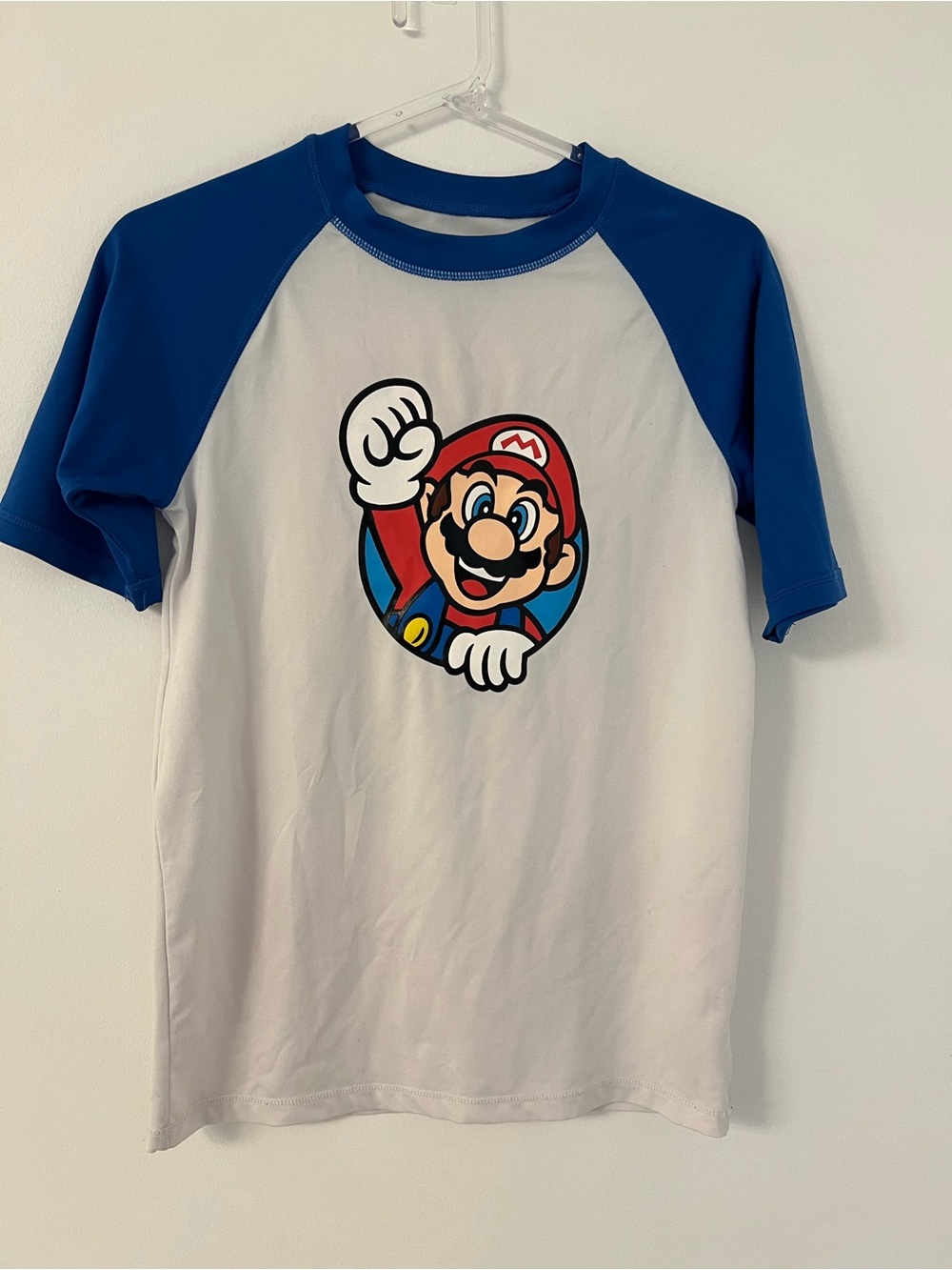 Boys super Mario swim rash guard shirt medium